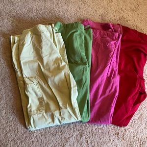 Lot of 4 scrub pants